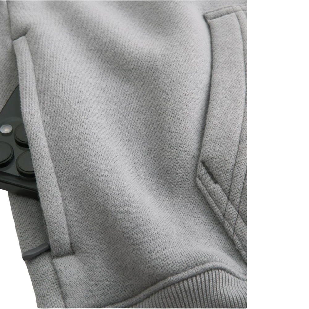 Hollister Men's Feel Good Boxy Grey Hoodie NWT Size S - Picture 4 of 5